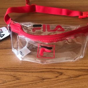 clear fila fanny pack